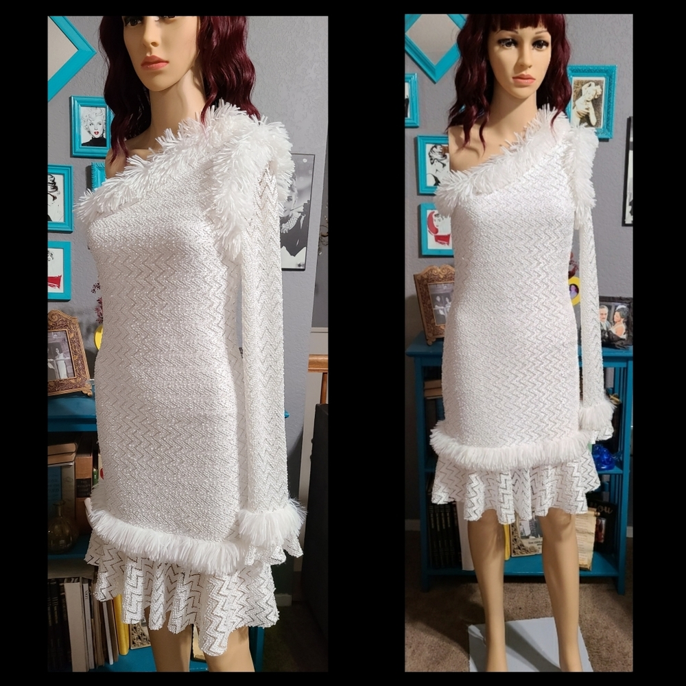 Stylish White Party Dress